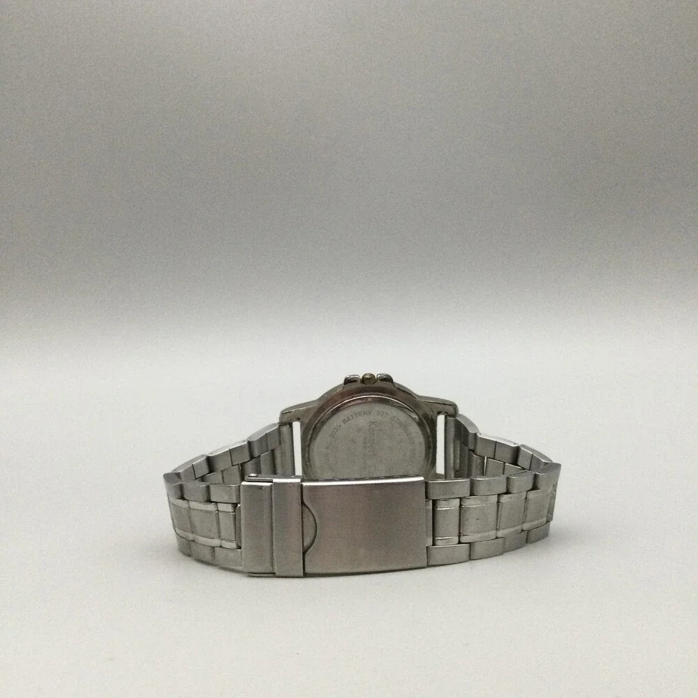 Kenneth Cole Mens Watch 38mm White Dial Steel Date 50M KC0302 New Battery 8